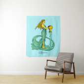 Aquarius Zodiac Zeichen, Frau mit fließendem Wasse Wandteppich (Beispiel)