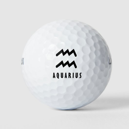 Aquarius zodiac-Zeichen Golfball (Vorderseite)