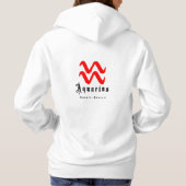 Aquarius zodiac-Zeichen Hoodie (Rückseite)