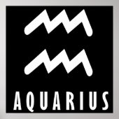 Aquarius zodiac-Zeichen Poster (Vorne)
