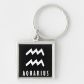 Aquarius zodiac-Zeichen Schlüsselanhänger (Vorne)