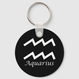 "Aquarius" Zodiac-Zeichen Schlüsselanhänger