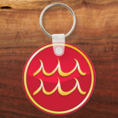 Aquarius - Zodiac-Zeichen Schlüsselanhänger (Vorderseite)