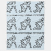 Aquarius Zodiac-Zeichen (transparent) Fleecedecke (Vorderseite)