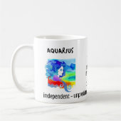 Aquarius zodiac-Zeichen und Eigenschaften Kaffeetasse (Links)
