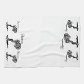 Aquarius Zodiac Zeichen und Symbol Geschirrtuch (Horizontal)