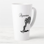 Aquarius Zodiac Zeichen und Symbol Milchtasse (Rechte Ecke)