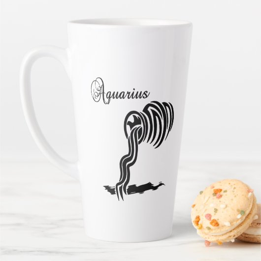 Aquarius Zodiac Zeichen und Symbol Milchtasse (Beispiel)