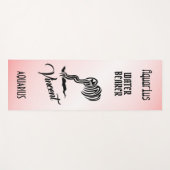 Aquarius Zodiac Zeichen und Symbol Rosa Yogamatte (Vorderseite (Horizontal))