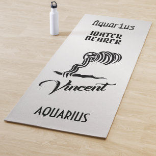 Aquarius Zodiac Zeichen und Symbol Yogamatte