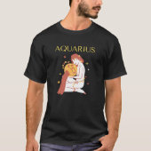 Aquarius Zodiac-Zeichen & Zitat Modernes, elegante T-Shirt (Vorderseite)