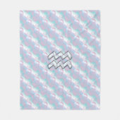 Aquarius Zodiac Zeichenpastells Mutter der Perlend Fleecedecke (Vorderseite)