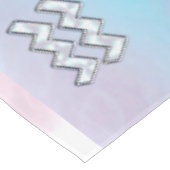 Aquarius Zodiac Zeichenpastells Mutter der Perlend Tischdecke (Schrägansicht)