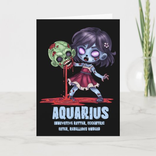 Aquarius Zombie Karte (Vorderseite)