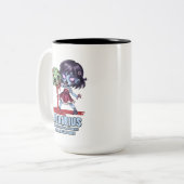 Aquarius Zombie Zweifarbige Tasse (Vorderseite Links)