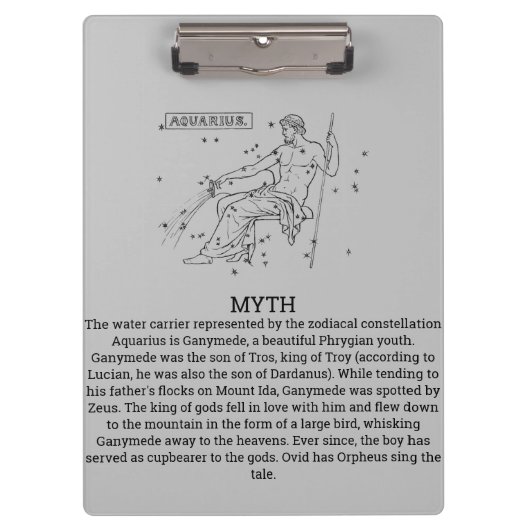 Aquarius-Zwischenablage Klemmbrett (Vorderseite)