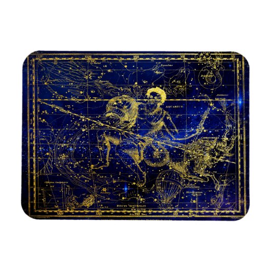 Aquariuskonstellationsmagnet Magnet (Horizontal)