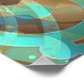 AquaRustia Abstrakt Poster (Ecke)