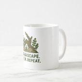 Aquascape. Schlafen. Wieder von vorne. - Minimalis Kaffeetasse (VorderseiteRechts)