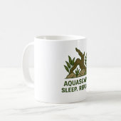 Aquascape. Schlafen. Wieder von vorne. - Minimalis Kaffeetasse (Vorderseite Links)