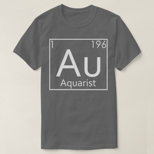 Aquascaping Aquarium Periodische Elemente Aquascap T-Shirt (Design vorne)