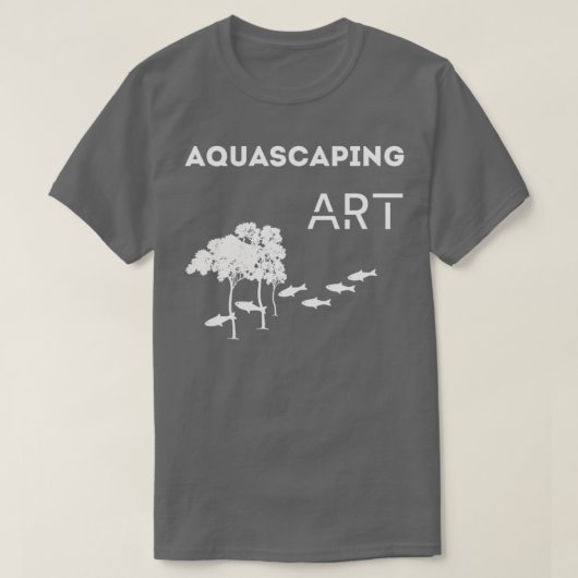 AQUASCAPING grau T-Shirt (Design vorne)