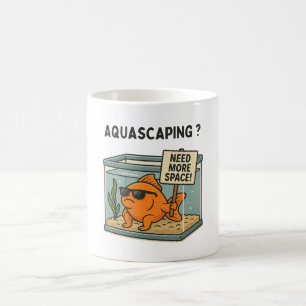 Aquascaping Lustiger Fisch – Aquarium Humor Kaffeetasse