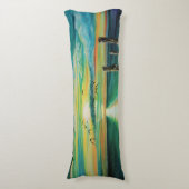 Aquasonnenuntergang Seitenschläferkissen (Vorderseite Vertikal)