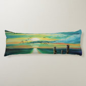 Aquasonnenuntergang Seitenschläferkissen (Vorderseite)