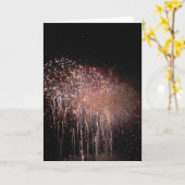 "Aquatennial Fireworks" - Gratulationskarte #1 Karte (Gelbe Blume)