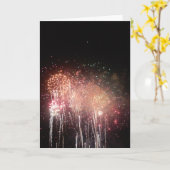 "Aquatennial Fireworks" - Gratulationskarte #2 Karte (Gelbe Blume)