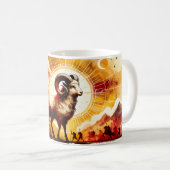 Aquatercolor Aries Kaffeetasse (VorderseiteRechts)
