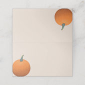 Aquatercolor Autumn Pumpkin Platzkarte (Außenseite Aufgefaltet)