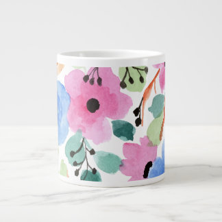Aquatercolor Floral-1 Jumbo-Tasse