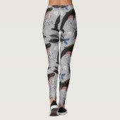 Aquatic animals pattern | ocean underwater life 23 leggings (Rückseite)