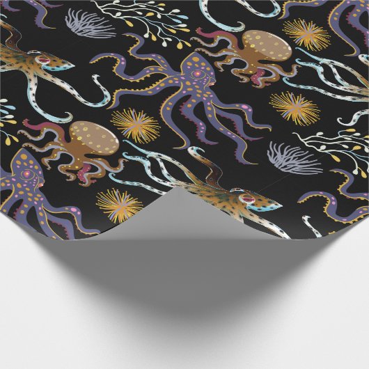 Aquatic animals pattern | ocean underwater life 29 geschenkpapier (Ecke)