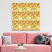 Aquatic animals pattern | ocean underwater life 31 leinwanddruck (Insitu (Wohnzimmer))