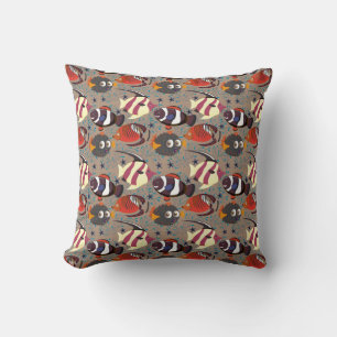 Aquatic animals pattern ocean underwater life 41 kissen