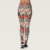 Aquatic animals pattern | ocean underwater life 41 leggings (Rückseite)