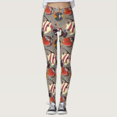 Aquatic animals pattern | ocean underwater life 41 leggings (Vorderseite)