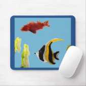 Aquatic Art Fish Mousepad (Mit Mouse)