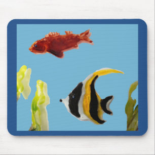 Aquatic Art Fish Mousepad