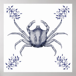 Aquatic Art ~ Kelp Crab Poster