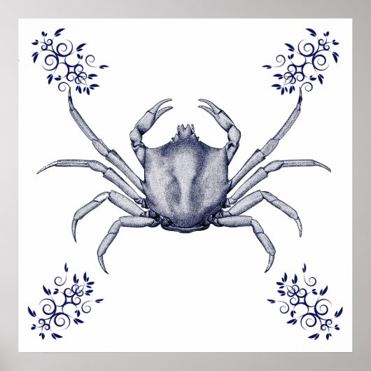 Aquatic Art ~ Kelp Crab Poster (Vorne)