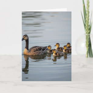 Aquatic Bird Mothers Day Grußkarte Karte
