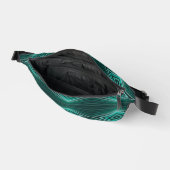 Aquatic Colors In Angled Watercolor Paint Stripes Bauchtasche (Offen)