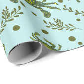 Aquatic Crabs Pattern Geschenkpapier (Rolleneckpunkt)