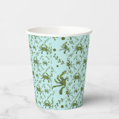 Aquatic Crabs Pattern Pappbecher (Links)