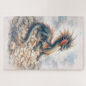 Aquatic-Drachen-Buchstaben Puzzle (Horizontal)