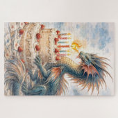 Aquatic Dragon Birthday Puzzle (Horizontal)